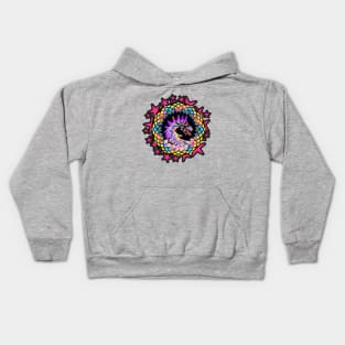 Pink Star Dragon Flower of Life Sacred Geometry Graphic Kids Hoodie